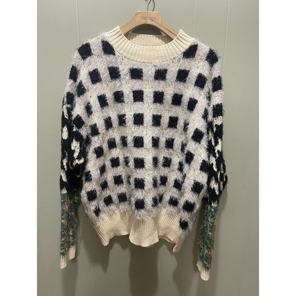 Clad and Cloth Symone Pattern Block Sweater - Picture 2 of 8